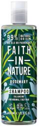 Faith in Nature Sampon natural echilibrant cu rozmarin pentru par normal sau gras, 400ml, Faith in Nature