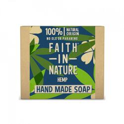 Faith in Nature Sapun natural solid cu canepa, 100g, Faith in Nature