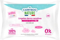 Carryboo Servetele umede hipoalergenice fara parfum si cu extract de bumbac, 58 bucati, Carryboo