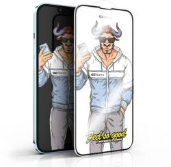 OX Xiaomi Redmi Note 11 Pro/Redmi Note 11 Pro Plus OX Warrior Mr. Fashion 2.5D üvegfólia átlátszó (fekete keret)