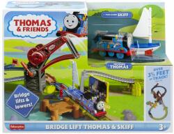 Thomas and Friends Set de joaca, Locomotiva motorizata pe sine cu pod, Thomas and Friends, Thomas si Skiff, HGX65