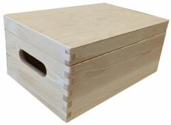 Gaboni Fa tároló doboz fedéllel 30 x 20 x 13 cm (6HR)