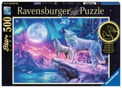 Ravensburger 500 db-os Fluoreszkáló puzzle - Farkasok a holdfényben (14952) (14952)