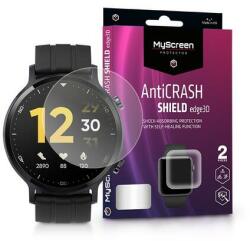 LA-2136 Realme Watch S Pro ütésálló képernyővédő fólia - MyScreen Protector AntiCrash Shield Edge3D átlátszó, 2db-os csomag (LA-2136)