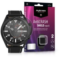 LA-1922 Samsung Galaxy Watch 3 (45 mm) ütésálló képernyővédő fólia - MyScreen Protector AntiCrash Shield Edge3D átlátszó, 2db-os csomag (LA-1922)