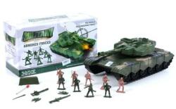 Magic Toys Tank játékszett katonákkal és kiegészítőkkel zöld színben MKL165731