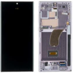 Samsung GH82-30466D Gyári Samsung Galaxy S23 Ultra OLED kijelző érintővel Levendula kerettel előlap (GH82-30466D)