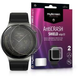 LA-2273 Huawei Watch GT 2 Pro ütésálló képernyővédő fólia - MyScreen Protector AntiCrash Shield Edge3D átlátszó, 2db-os csomag (LA-2273)