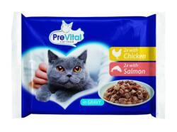 PreVital Csirke és Lazac 4x100 g 0.4 kg