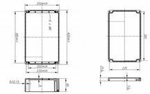 Csatári Plast Szerelő/készülékdoboz poliészter falonkívüli műanyag 250mm x 400mm 120mm CSP 402512 Csatári Plast - CSP10402512 (CSP10402512)
