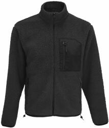 SOL'S Sherpa Fury pulóver - Sötétszürke / fekete | XXXL (SOLS-04042-1000350131)