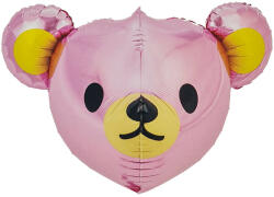  Fólia lufi - Babaváró - Rózsaszín maci fej