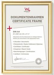  Képkeret, műanyag, 21x29, 7 cm, A4, "Walther Trendstyle", arany (DKW01) - officesprint
