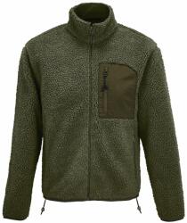 SOL'S Jachetă polar Sherpa Fury - Army / army închis | 2XL (SOLS-04042-1000350137)