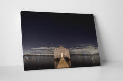 4 Decor Tablou canvas : Casa pe malul lacului - beestick-deco - 174,00 RON