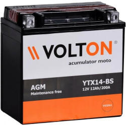 Volton 12Ah 200A YTX14-BS