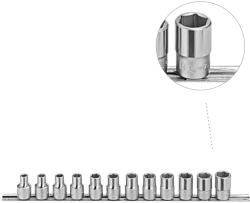Genius Tools Dugókulcs - crowafej készlet 1/2" 6 lap 8-19 mm 12 db-os Genius (GS-412M)