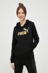 PUMA melegítő felső fekete, nyomott mintás, kapucnis, 675978 - fekete S