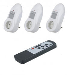 VarmaTec Priza cu telecomanda, 3 bucati, maxim 2200W, Varma 205S/2 (205S/3)