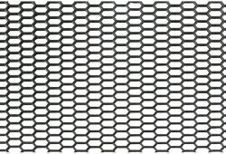 Hűtőrács 120x40 Cm Fekete Polimer, 8x18 Mm Hatszögekből