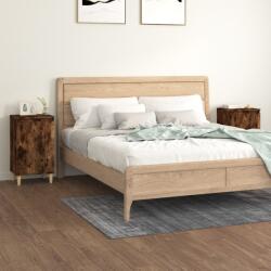 vidaXL Noptiere, 2 buc. , stejar afumat, 40x35x70 cm, lemn prelucrat (819639)
