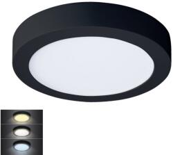 Solight Plafonieră LED/12W/230V 3000/4000/6000K negru rotund Solight WD172-B (SL1395)