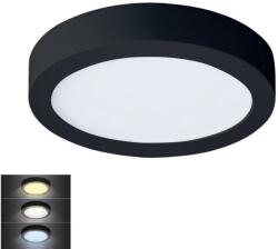 Solight Plafonieră LED/12W/230V 3000/4000/6000K negru rotund Solight WD170-B (SL1393)