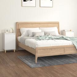 vidaXL Noptiere, 2 buc, alb, 40x35x70 cm, lemn prelucrat (819629)