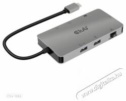 Club 3D USB Type C 8in1 (2xHDMI, 2xUSB A, RJ45, SD/microSD, USB Type-C) HUB
