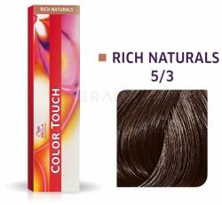 Wella Color Touch Rich Naturals professzionális demi-permanent hajszín többdimenziós hatással 5/3 60 ml