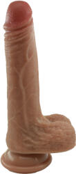 STD Dildo Realist Harvey, Silicon Lichid, Maro, 19 cm Dildo