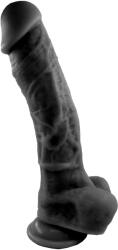 STD Dildo Realist Zeo, Silicon Premium, Negru, 24 cm Dildo
