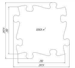 MUFFIK ortopédiai puzzle szőnyeg - XXL csomag, A változat, 19 db (MFK-025-1)