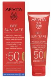 APIVITA Bee Sun Safe Színezett Arckrém Ráncok És Pigmentfoltok Ellen SPF50 50 ml