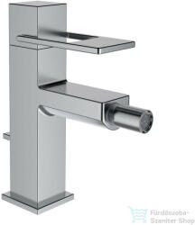 Laufen Quadriga bidet csaptelep automata leeresztővel, Szálhúzott rozsdamentes acél HF901110441000 (HF901110441000)
