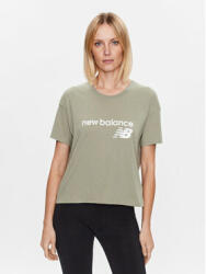 New Balance Tricou Stacked WT03805 Verde Relaxed Fit