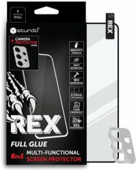 Sturdo Rex védőüveg + Kameravédelem Samsung Galaxy A34, Full Glue, 6 az 1-ben