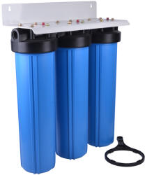 Nature Water Sistem de filtrare apa triplu corp Big Blue 20 inch filet 1 Filtru de apa bucatarie si accesorii