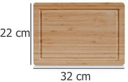 ZELLER Tocator din bambus, Maro, 32x22x2 cm, Zeller (B00CFIDOHG)