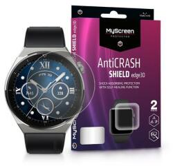 LA-2279 Huawei Watch GT 3 Pro (46 mm) ütésálló képernyővédő fólia - MyScreen Protector AntiCrash Shield Edge3D átlátszó, 2 db-os csomag (LA-2279)
