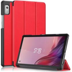  LEATHER Flip din PIELE pentru Lenovo Tab M9 rosie