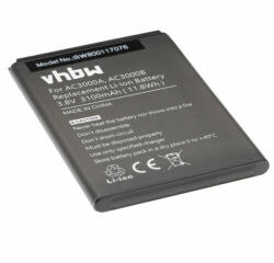 VHBW Telefon akkumulátor akku Archos AC3000A, AC3000B - 3100mAh, 3.8V, Li-ion (WB-800117076) - smartgo