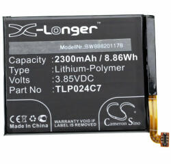 VHBW Telefon akkumulátor akku Alcatel TLP024C7 - 2300mAh, 3.85V, Li-polymer (WB-888201176) - smartgo