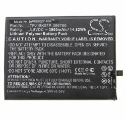 VHBW Telefon akkumulátor akku Wiko TPJ18K07P, 386786 - 3900mAh, 3.8V, Li-polymer (WB-888201634) - smartgo
