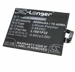 VHBW Telefon akkumulátor akku Lenovo L16D1P32 - 4000mAh, 3.85V, Li-polymer (WB-888200405) - smartgo