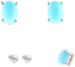  Cercei Turcoaz de Arizona Natural Oval 6x4x15 mm - Argint 925 - 1 Pereche - concepttropic - 68,00 RON