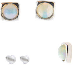  Cercei Opal de Foc Natural Rotund 6x6x15 mm - Argint 925 - Pereche