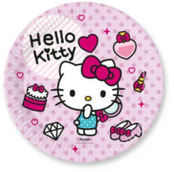 Procos Hello Kitty Fashion papírtányér 8 db-os 23 cm FSC PNN94699