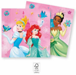 Procos Disney Princess Live your Story, Disney Hercegnők szalvéta 20 db-os 33x33 cm FSC PNN93849