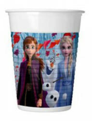 Procos Disney Frozen II, Jégvarázs műanyag pohár 8 db-os 200 ml PNN93551